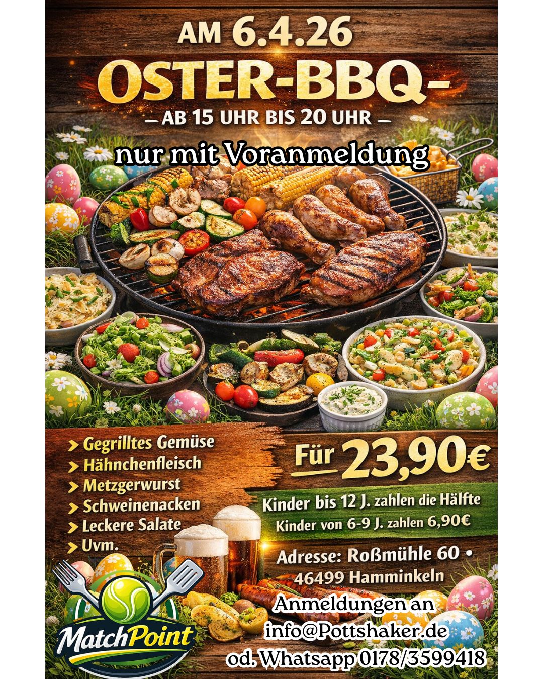 Eventplakat Oster-BBQ
